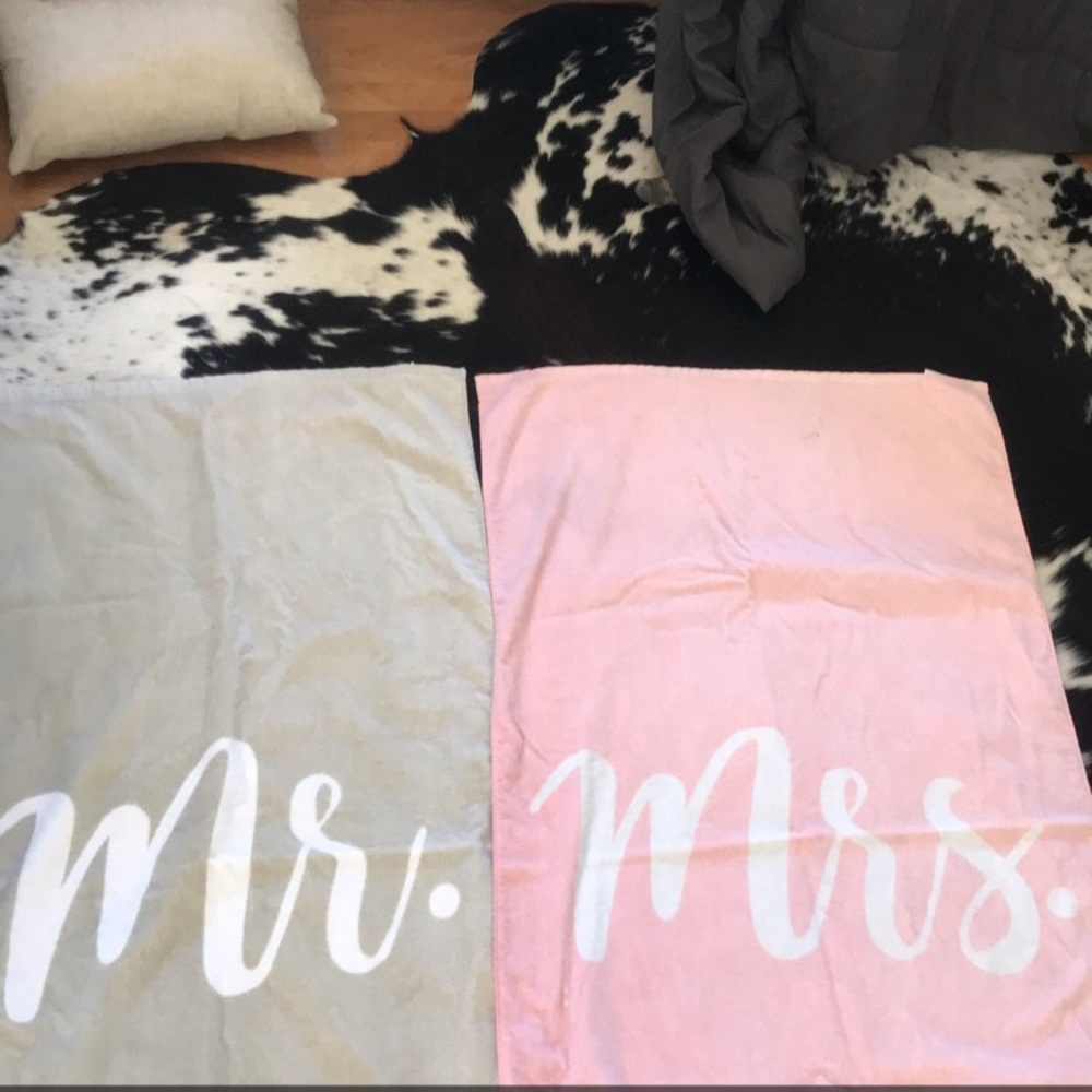 Mr and Mrs towels!